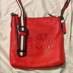 Coach Bright Red Crossbody Bag